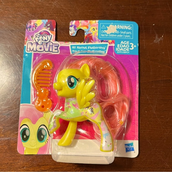 3" My Little Pony The Movie All About Fluttershy Pony Figure NEW Sealed - Picture 1 of 4